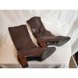 Joyce California Zip-up Leather Boots - 7 1/2M